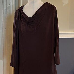 Eileen Fisher Plum Shaw Dress